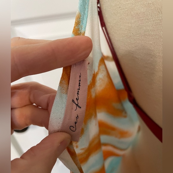 Silky watercolor maxi w/ pockets - Picture 2 of 9